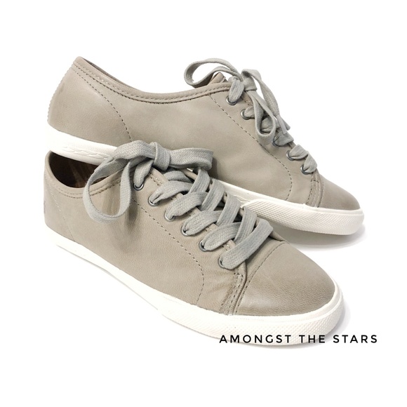 grey lace up sneakers